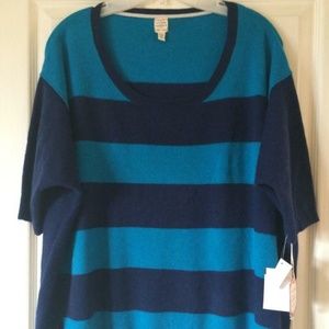 MAISON JULES Cashmere Sweater Striped S/M